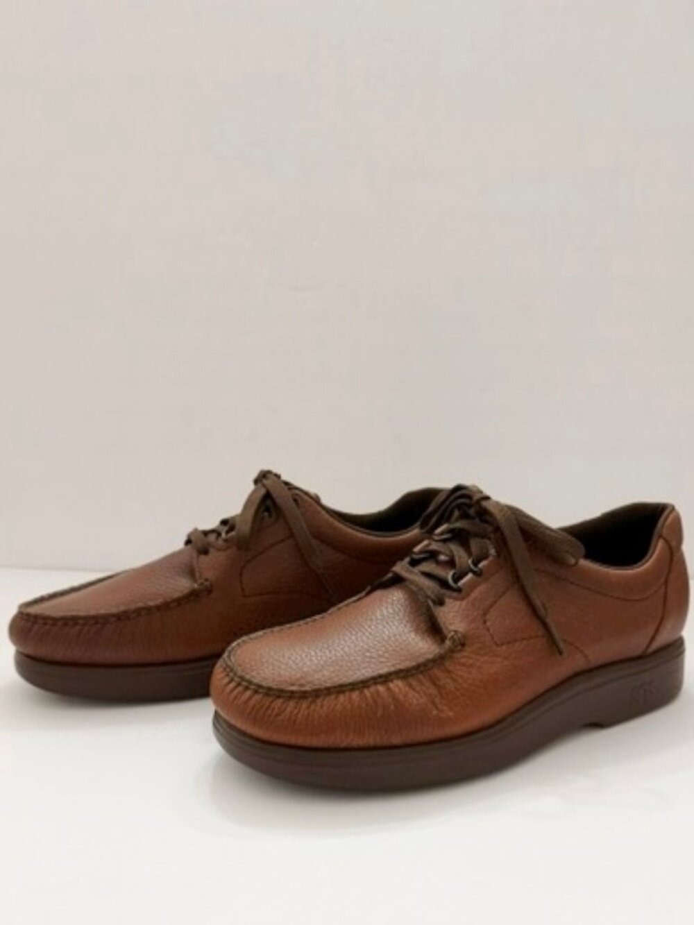 SAS Bout Time Brown Leather Lace-Up Loafer Men's Size 11.5 M NWOB